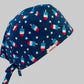 Patriotic Popsicle Scrub Cap|Red White & Blue Fourth of July Surgical Cap