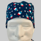 Patriotic Popsicle Scrub Cap|Red White & Blue Fourth of July Surgical Cap