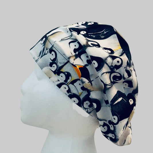 Penguin Parade Euro Cap|Cute Penguin Nurse Surgical Cap