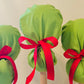 Ponytail surgical hat Christmas Green Grinch