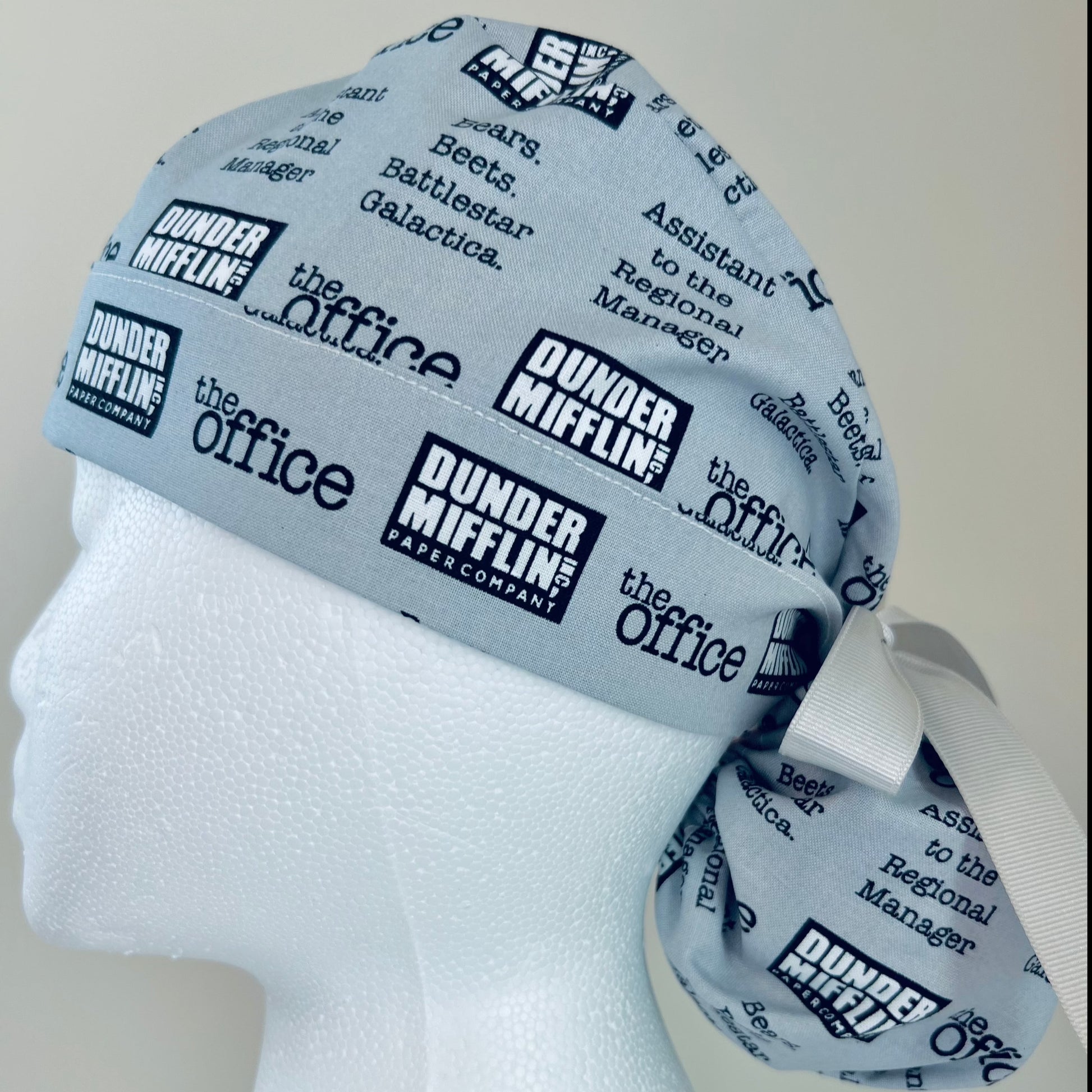 Ponytail surgical hat - The Office Dunder Mifflin