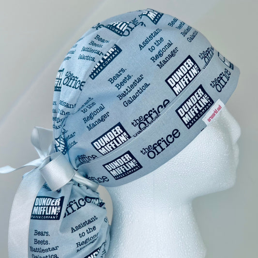 Ponytail surgical hat - The Office Dunder Mifflin