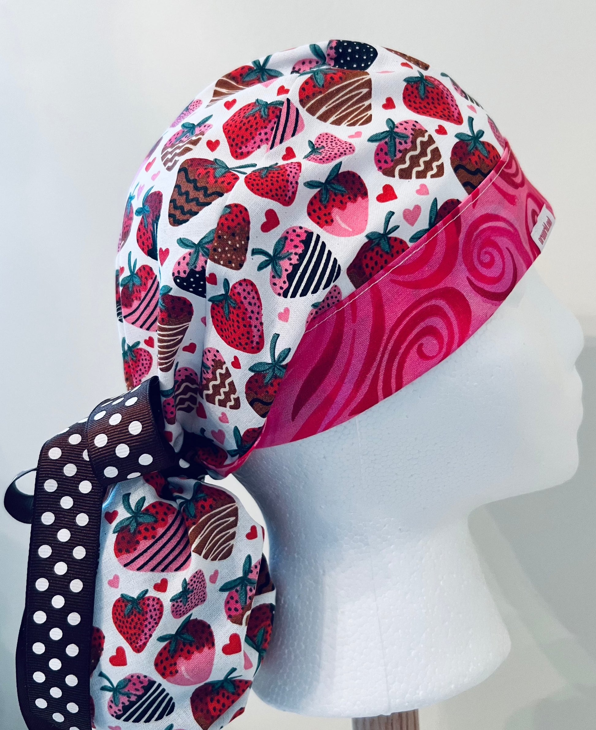 Ponytail-Valentines strawberries dipped in chocolate