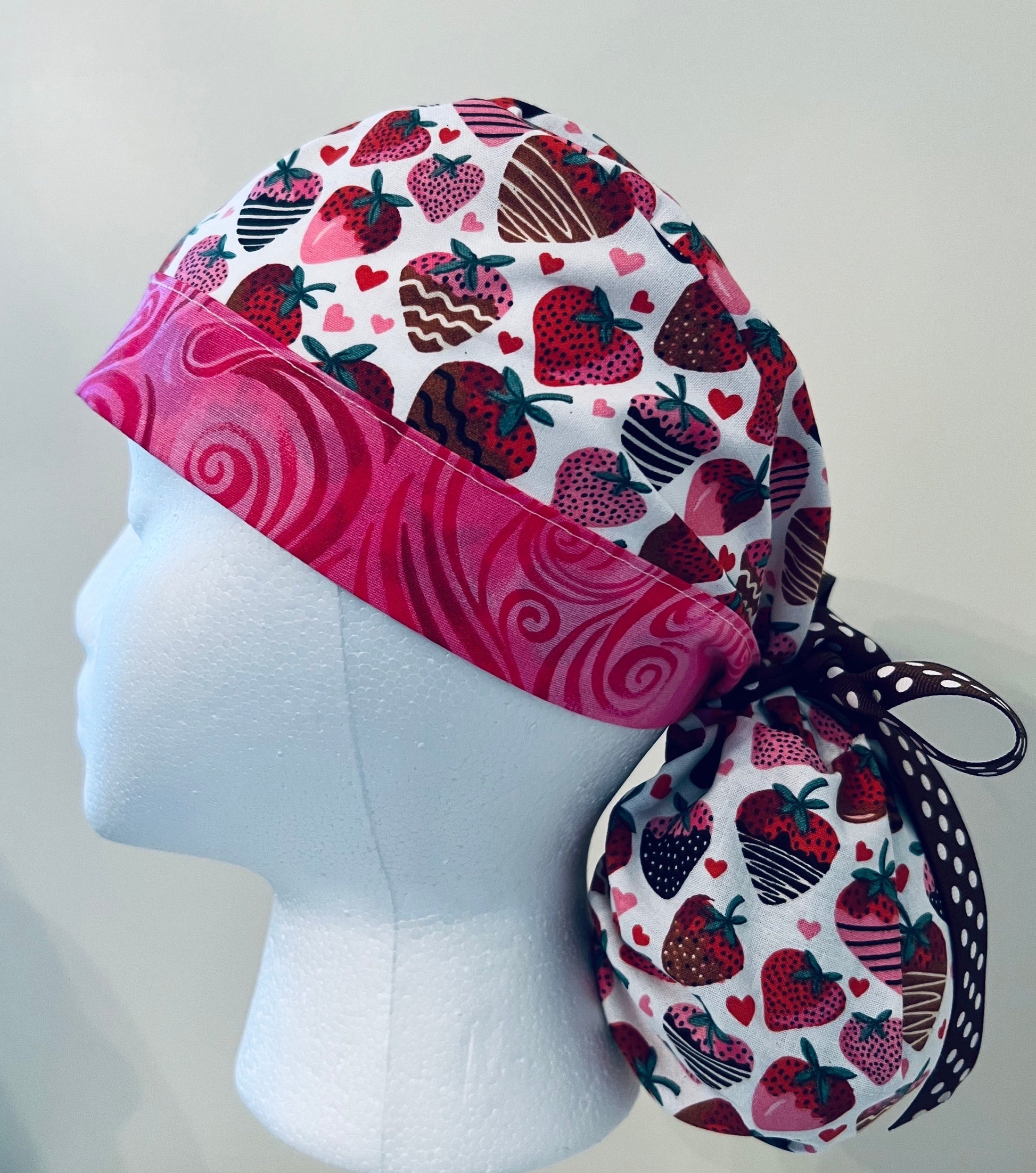 Ponytail-Valentines strawberries dipped in chocolate