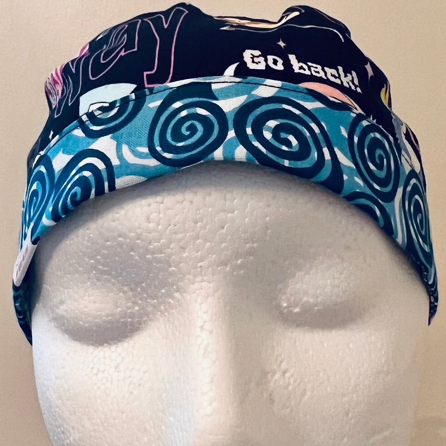 Ponytail surgical hat Alice in Wonderland