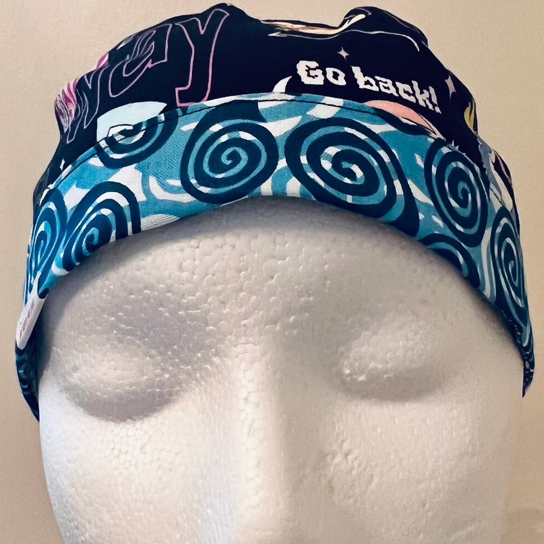 Ponytail surgical hat Alice in Wonderland