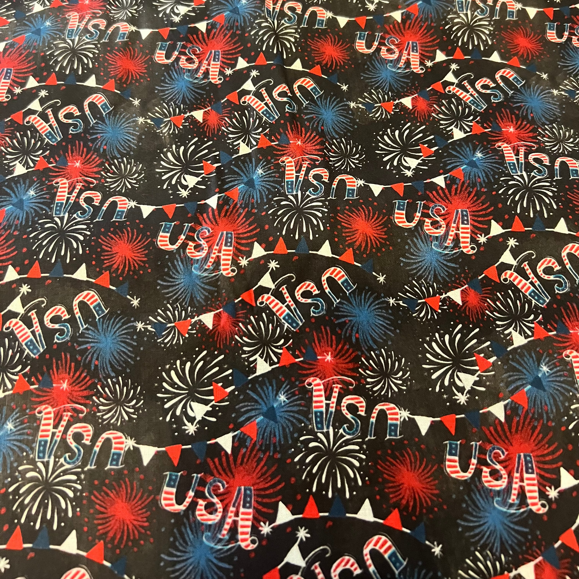 Red, White & Boom Scrub Cap | Patriotic Fireworks hat