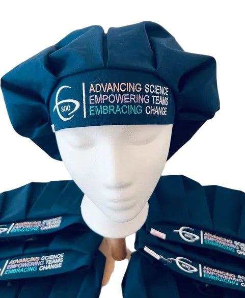 Society of Gynecologic Oncology Bouffant Scrub Caps with Custom Logo