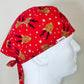 Scrub Cap-Christmas Reindeer