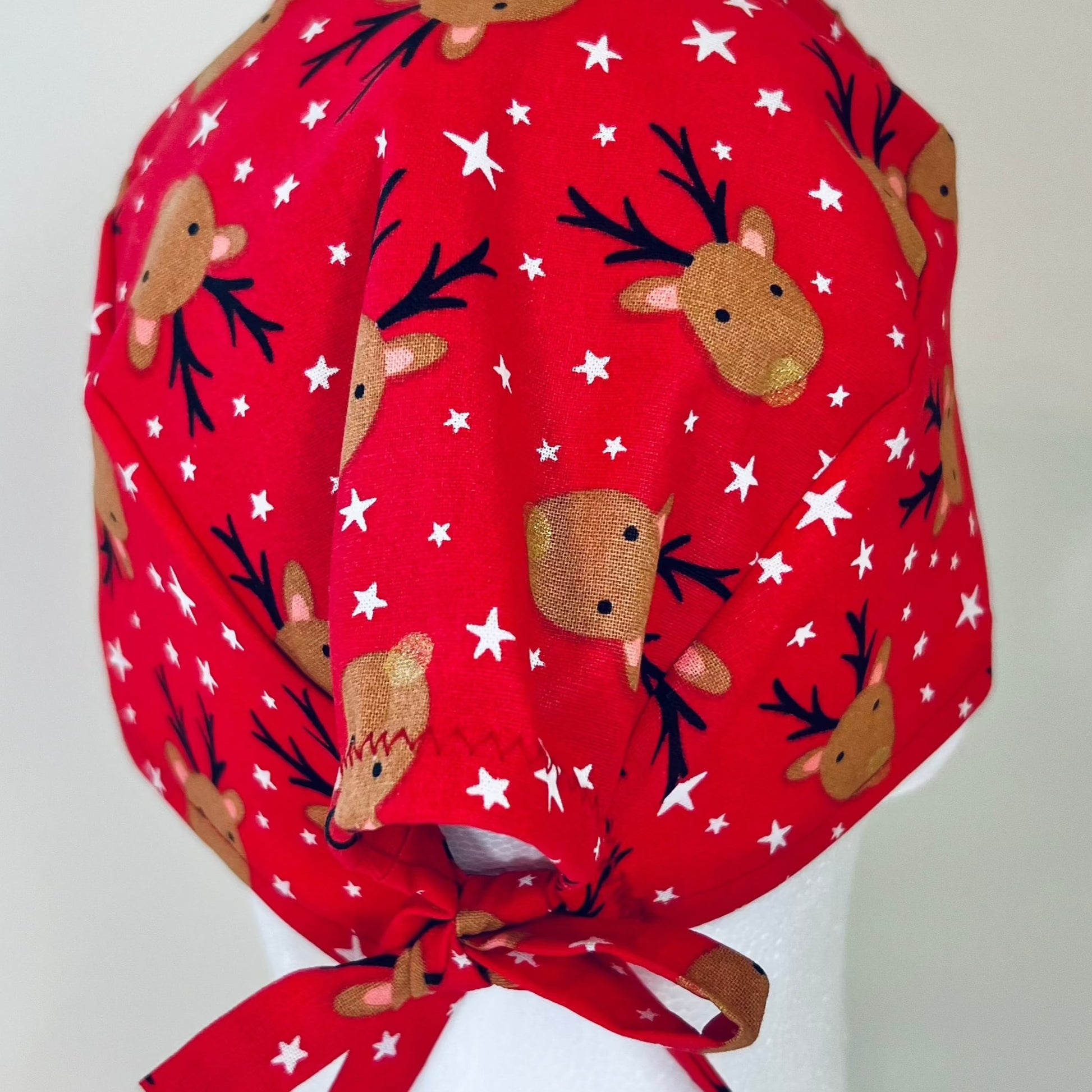 Scrub Cap-Christmas Reindeer