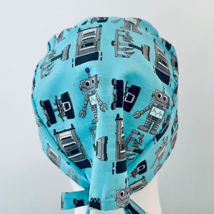 Da Vinci Robot Scrub Cap | Robotic Surgery Cap | Surgical Tech Hat | OR Nurse &amp; Surgeon Cap