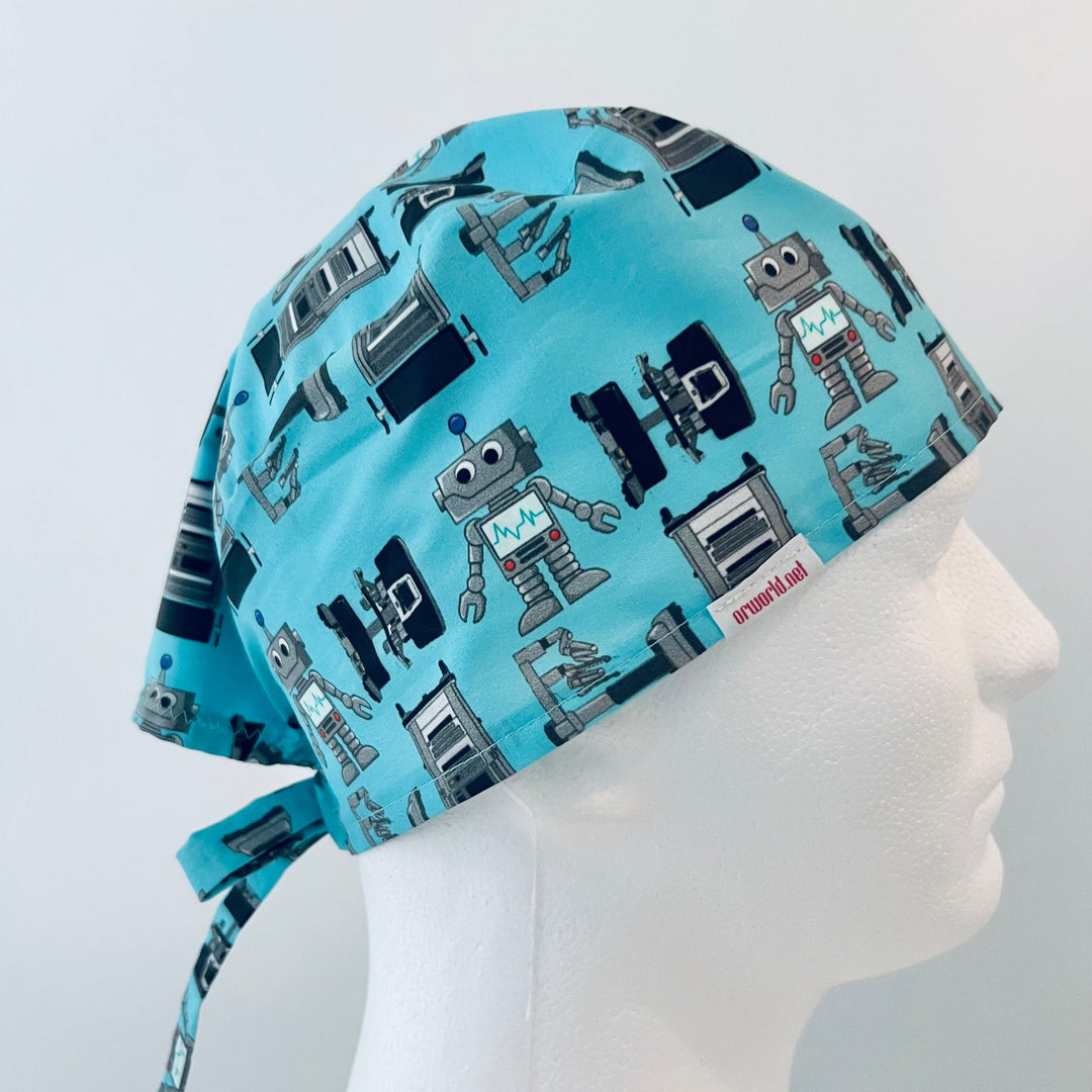 Da Vinci Robot Scrub Cap | Robotic Surgery Cap | Surgical Tech Hat | OR Nurse & Surgeon Cap