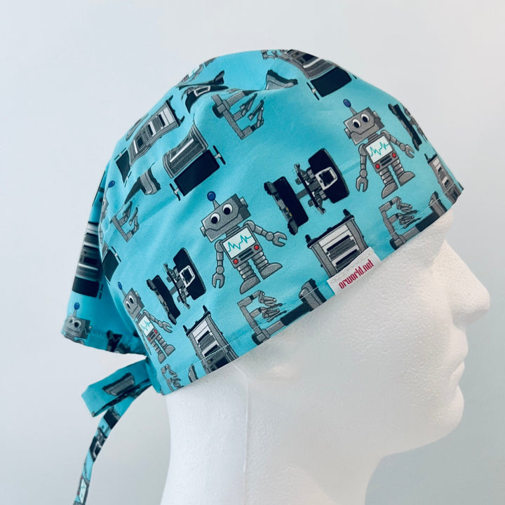Da Vinci Robot Scrub Cap | Robotic Surgery Cap | Surgical Tech Hat | OR Nurse &amp; Surgeon Cap