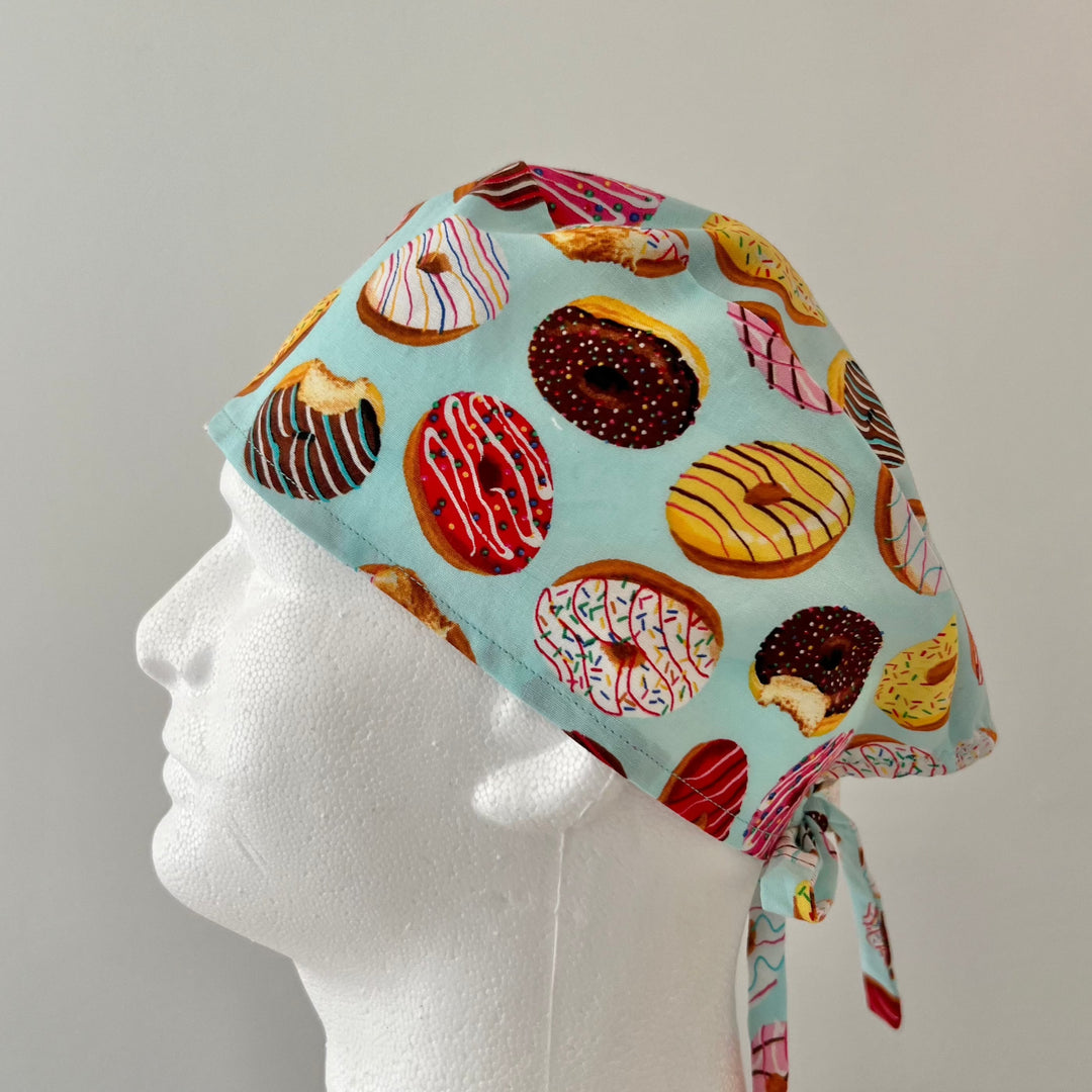 Donut Scrub Cap | Nurse Surgical Cap | Bakery &amp; Dessert Print | Handmade Medical Cap