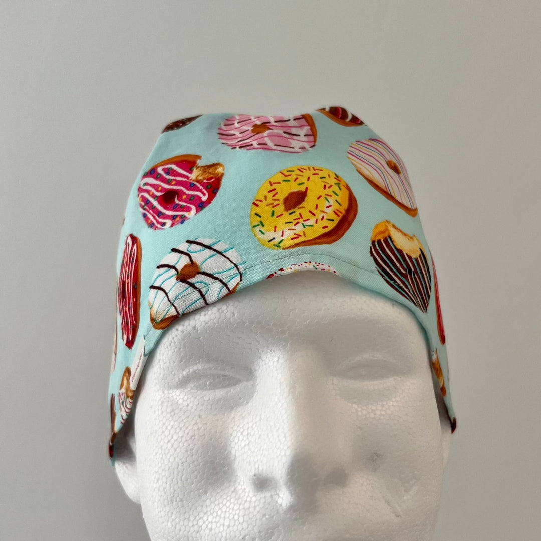 Donut Scrub Cap | Nurse Surgical Cap | Bakery &amp; Dessert Print | Handmade Medical Cap