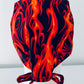 Scrub Cap-Flame-Orange-Black-Fire
