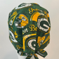 Scrub Cap-Green and Gold Glory