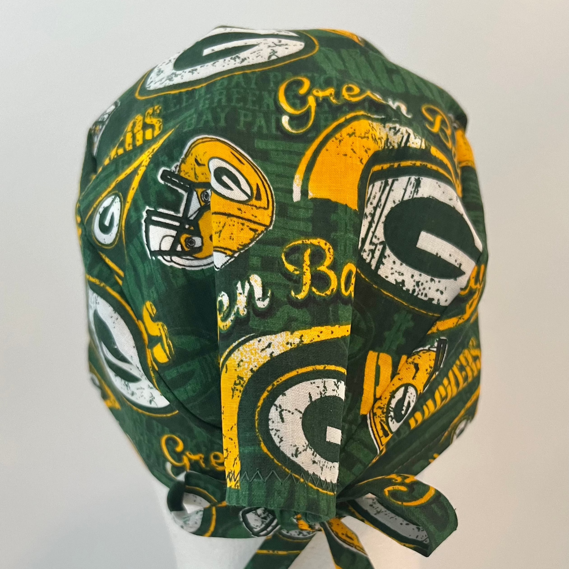 Scrub Cap-Green and Gold Glory