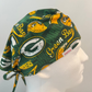 Scrub Cap-Green and Gold Glory