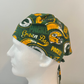Scrub Cap-Green and Gold Glory