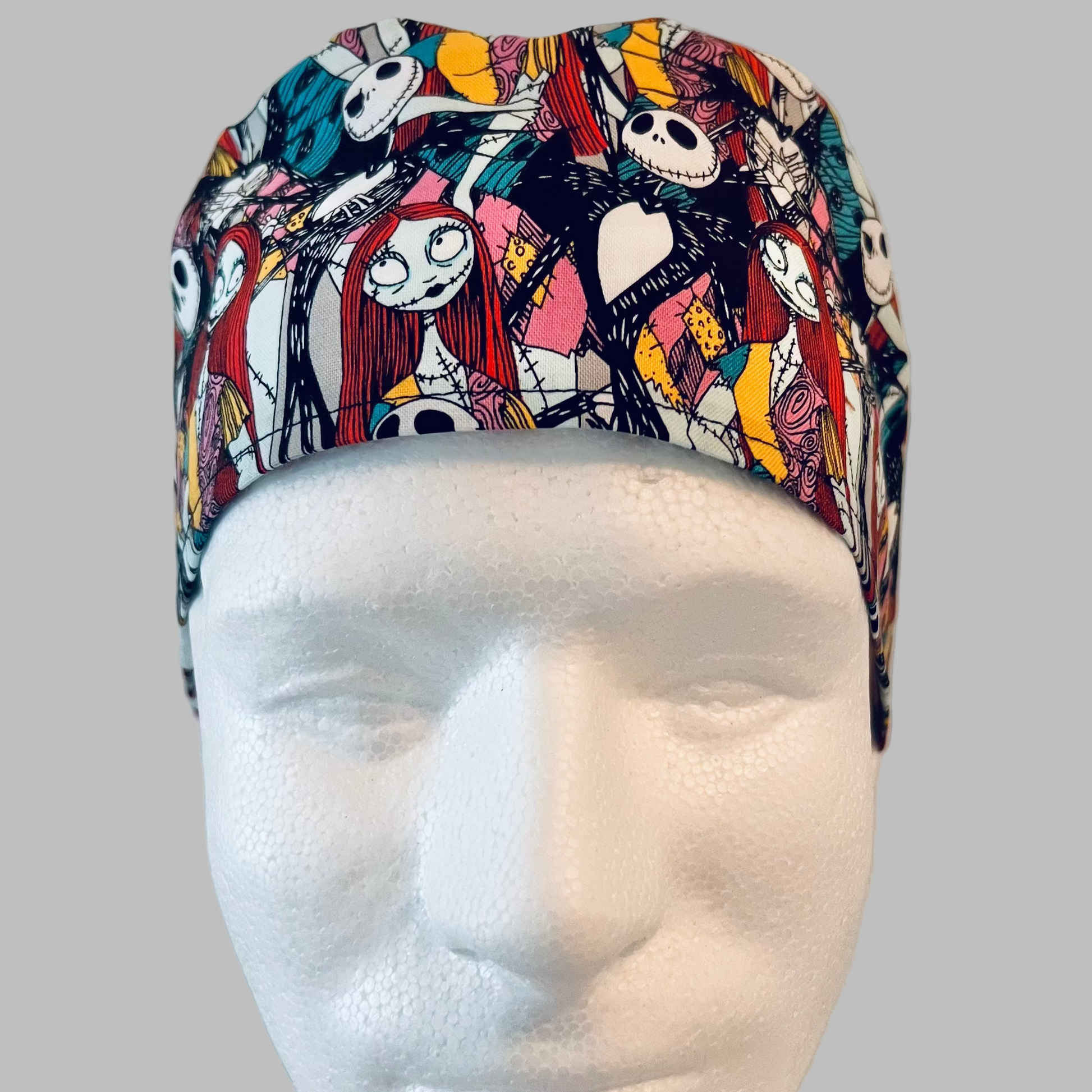 Scrub Cap-Jack and Sally in Scrubs