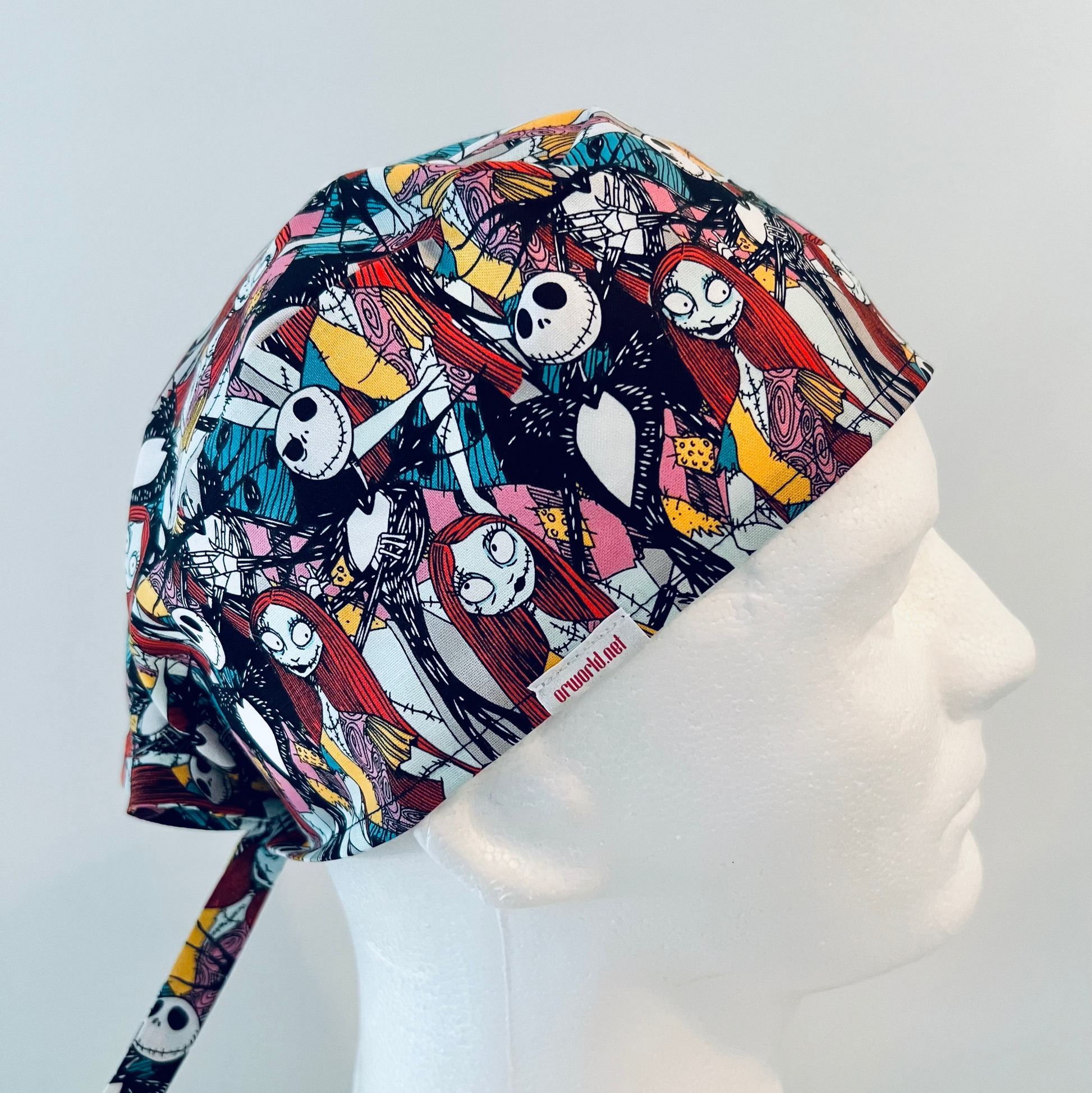 Scrub Cap-Jack and Sally in Scrubs