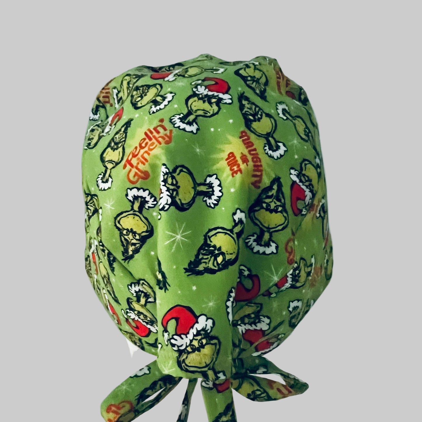 Scrub Cap-Naughty,Nice & a Little Grinchy