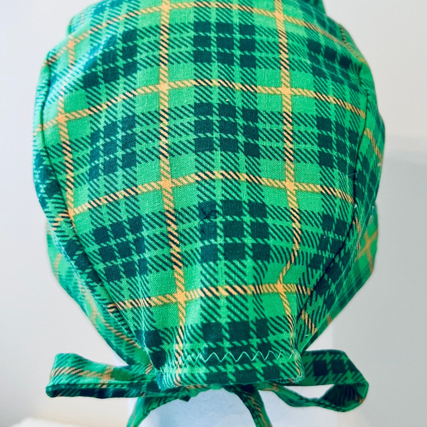 Scrub Cap-St.Patricks Day-Green Plaid