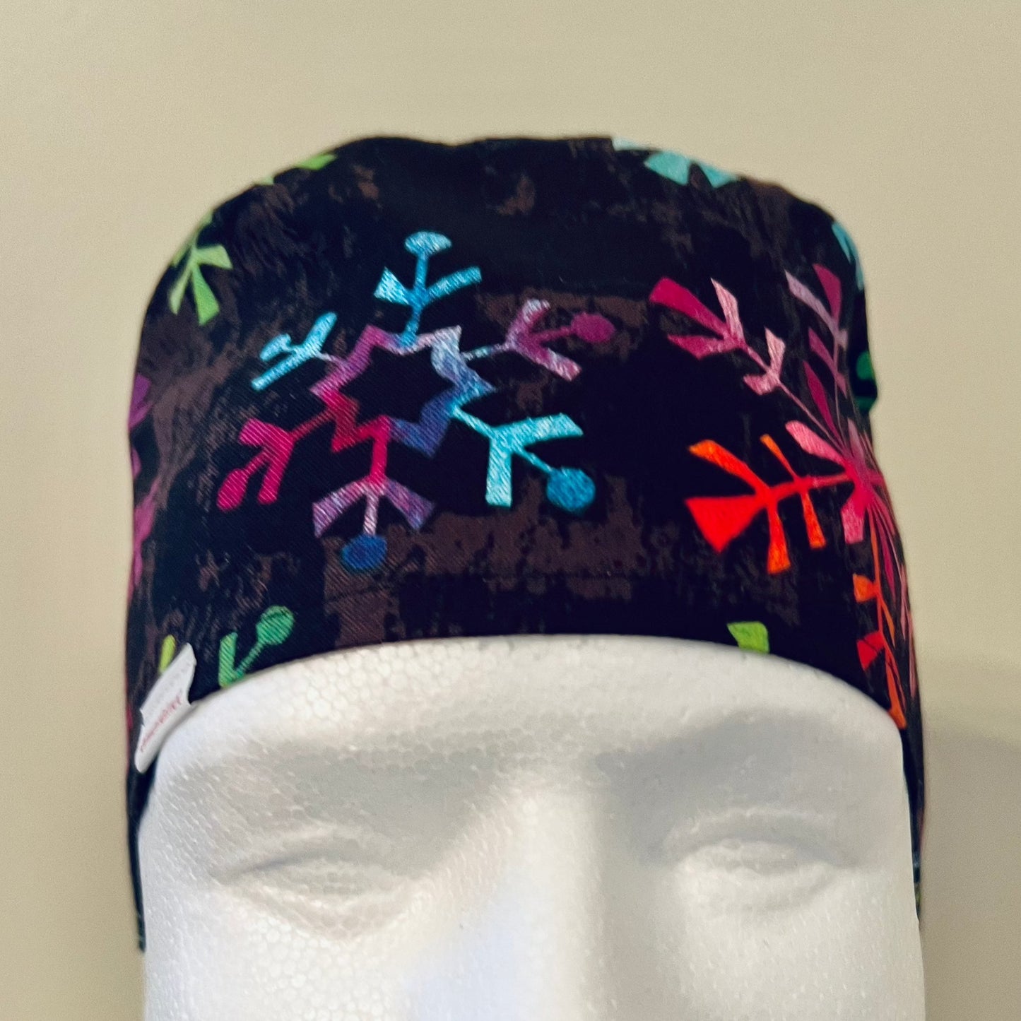 Scrub Cap-Winter Snowflakes