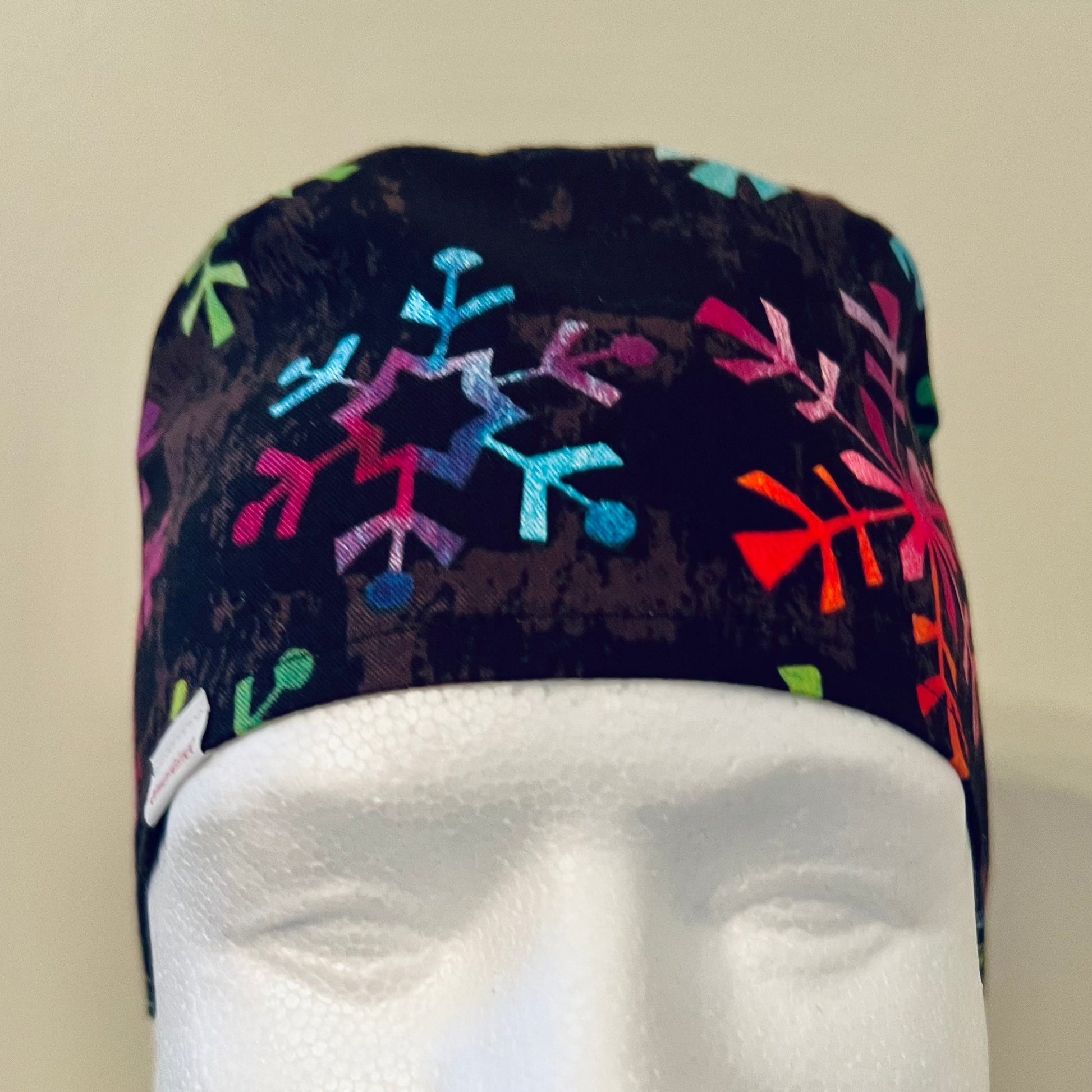 Scrub Cap-Winter Snowflakes