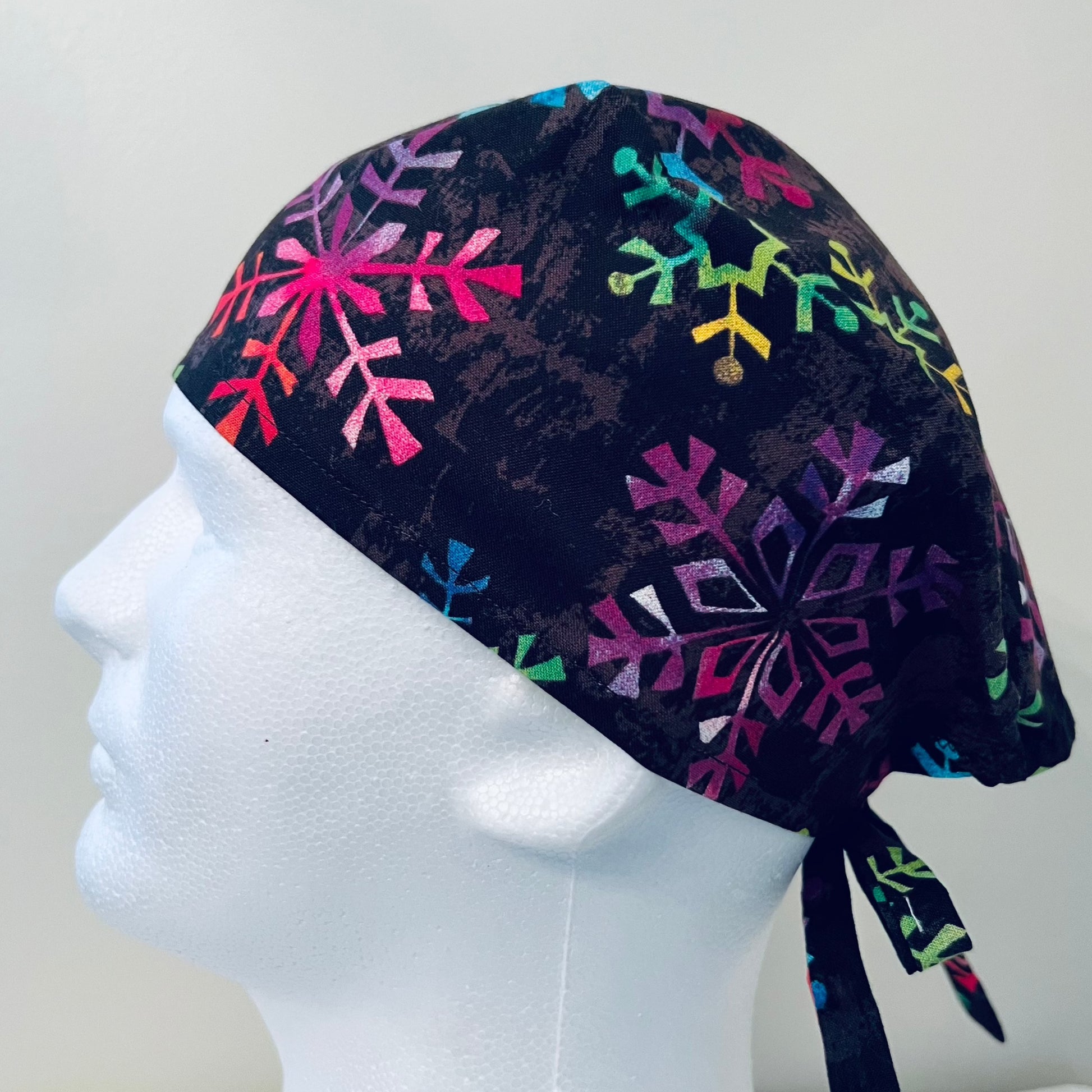 Scrub Cap-Winter Snowflakes