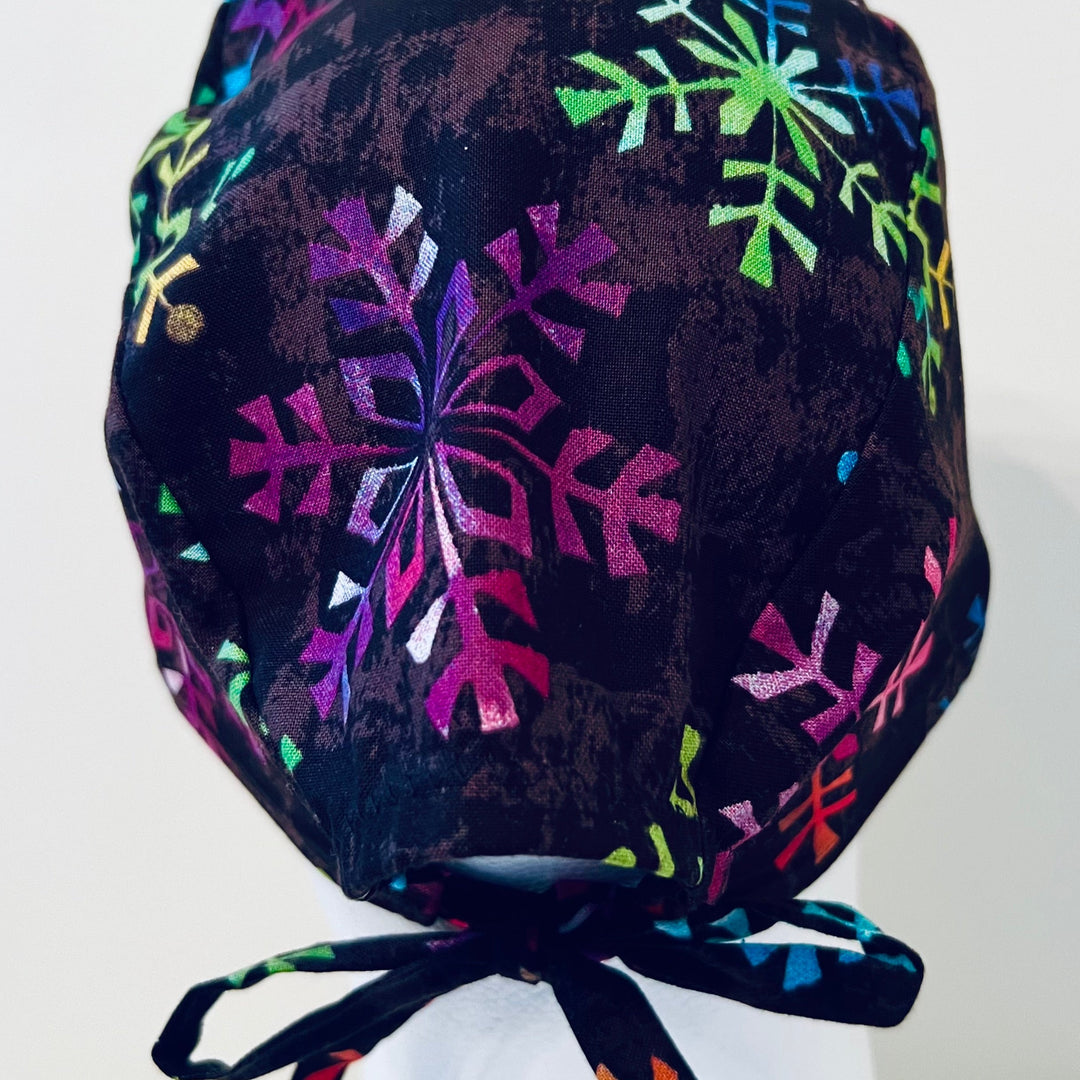 Scrub Cap-Winter Snowflakes