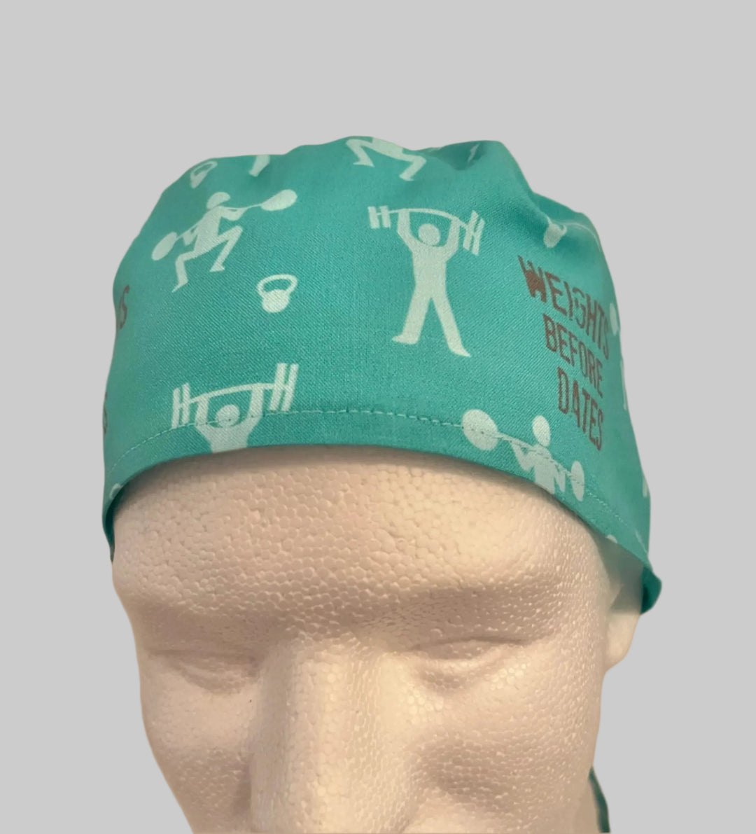 Gym Life Scrub Cap – Weights Before Dates Surgical Cap for Healthcare Workers