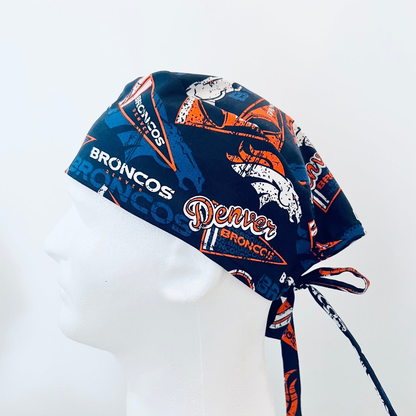 Scrub Cap-Denver Broncos Blue