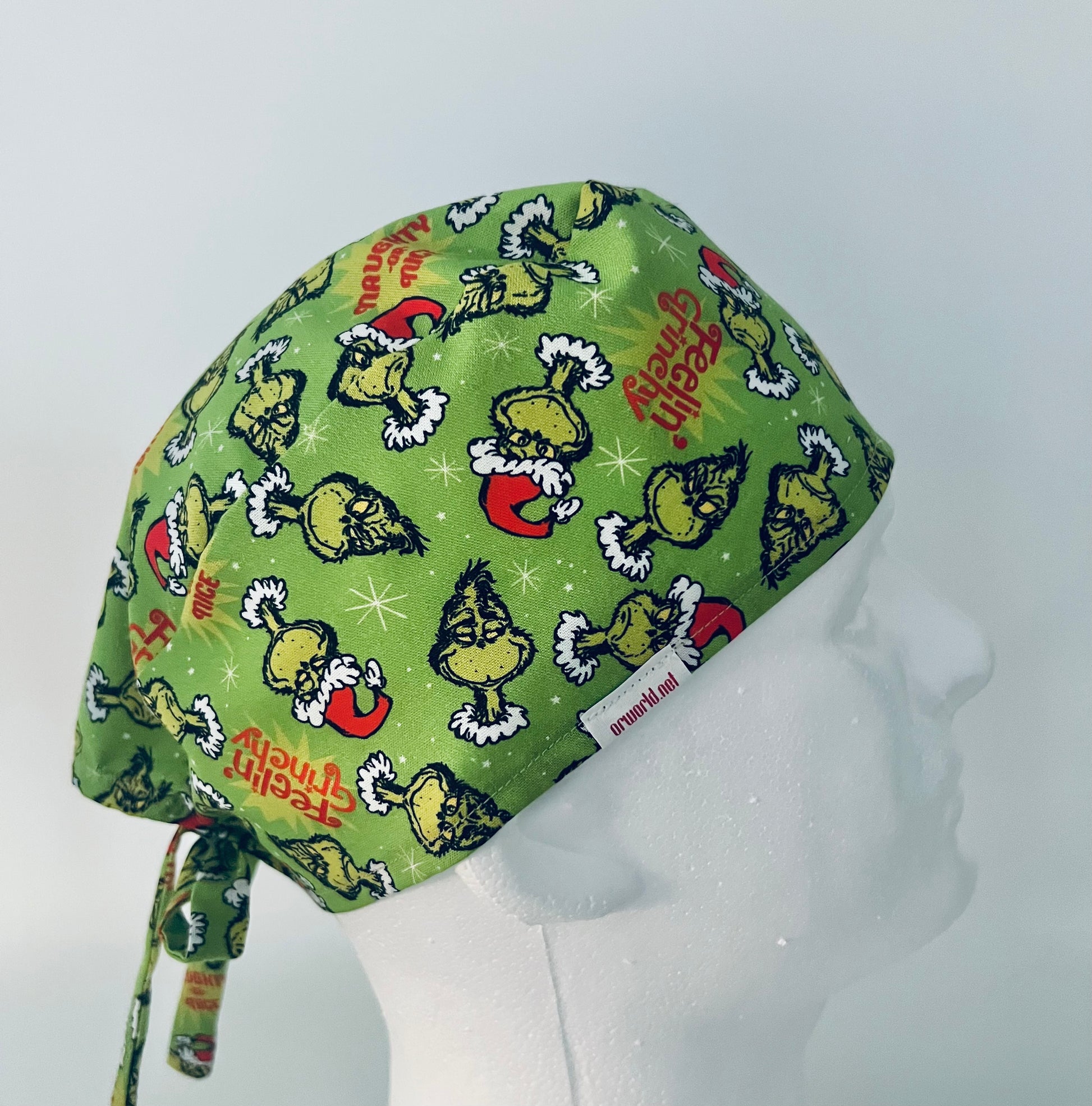 Scrub Cap-Naughty,Nice & a Little Grinchy