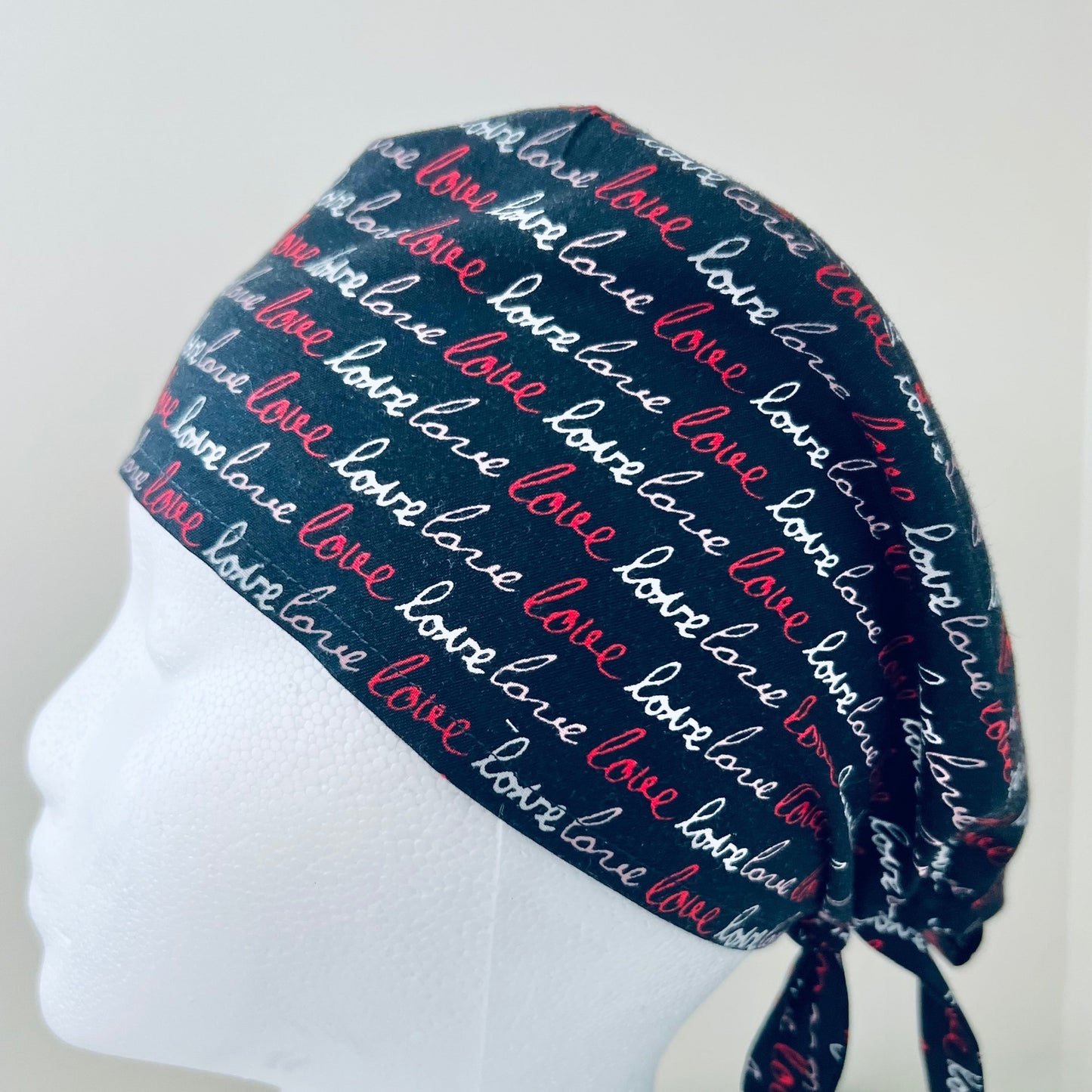 Scrub Cap-Valentines Love Words