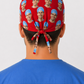 custom face photo mens scrub cap back view tie closure handmade personalized surgical hat gift for surgeon OR World USA