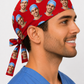 custom face mens scrub cap right side view custom photo surgical hat for male surgeon nurse doctor retirement graduation gift OR World