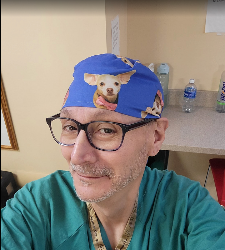 Custom Photo Scrub Cap | Personalized Surgical Cap with Your Pet, Team or Favorite Photo