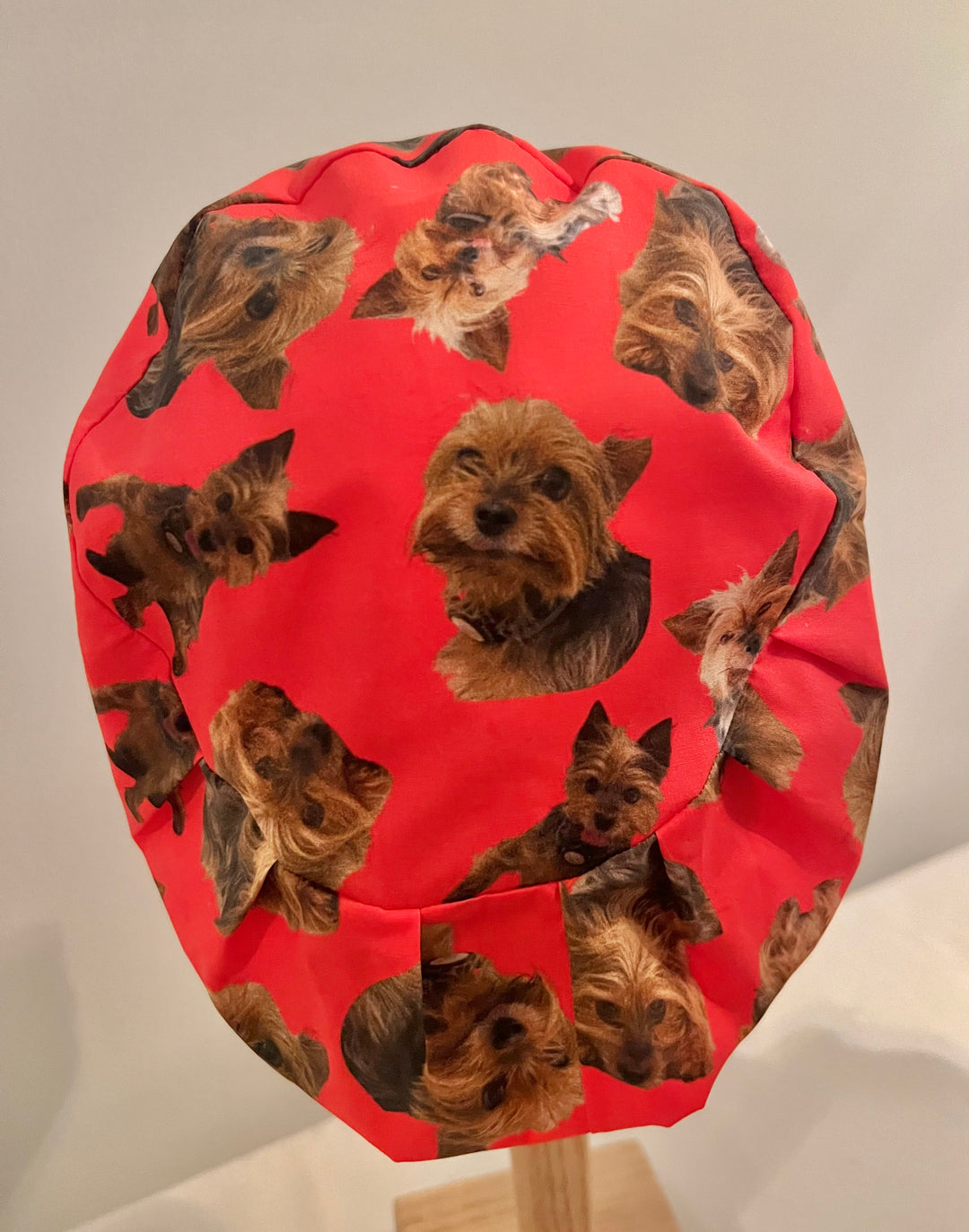 Custom Photo Euro Scrub Cap Personalized Surgical Hat with Pet Photos Dog Photo Nurse Scrub Cap Handmade OR World Surgical Hats
