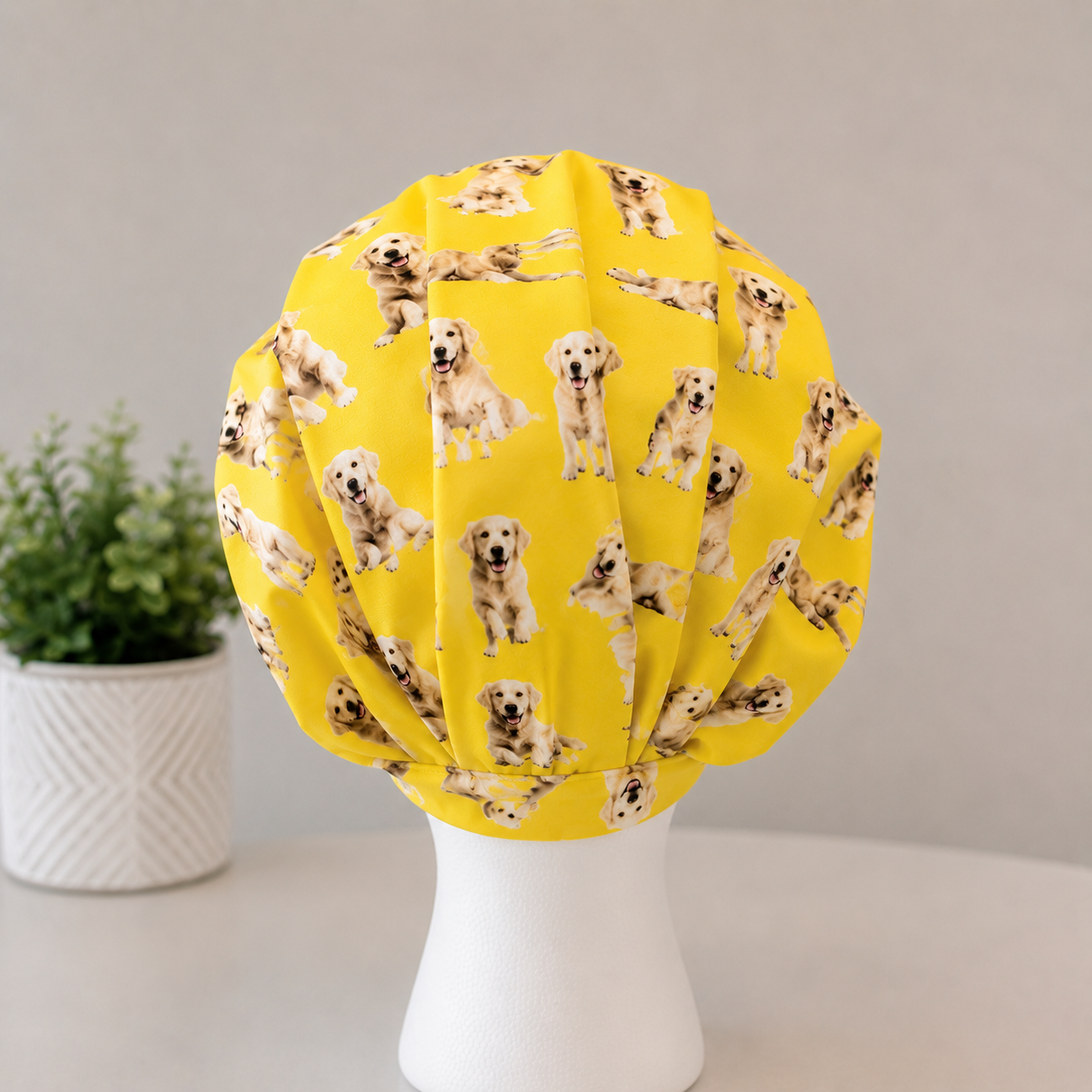 Custom Photo Scrub Cap Bouffant Personalized Surgical Hat with Pet Photos Dog Photo Scrub Cap Custom Nurse Scrub Cap Handmade OR World Surgical Hats