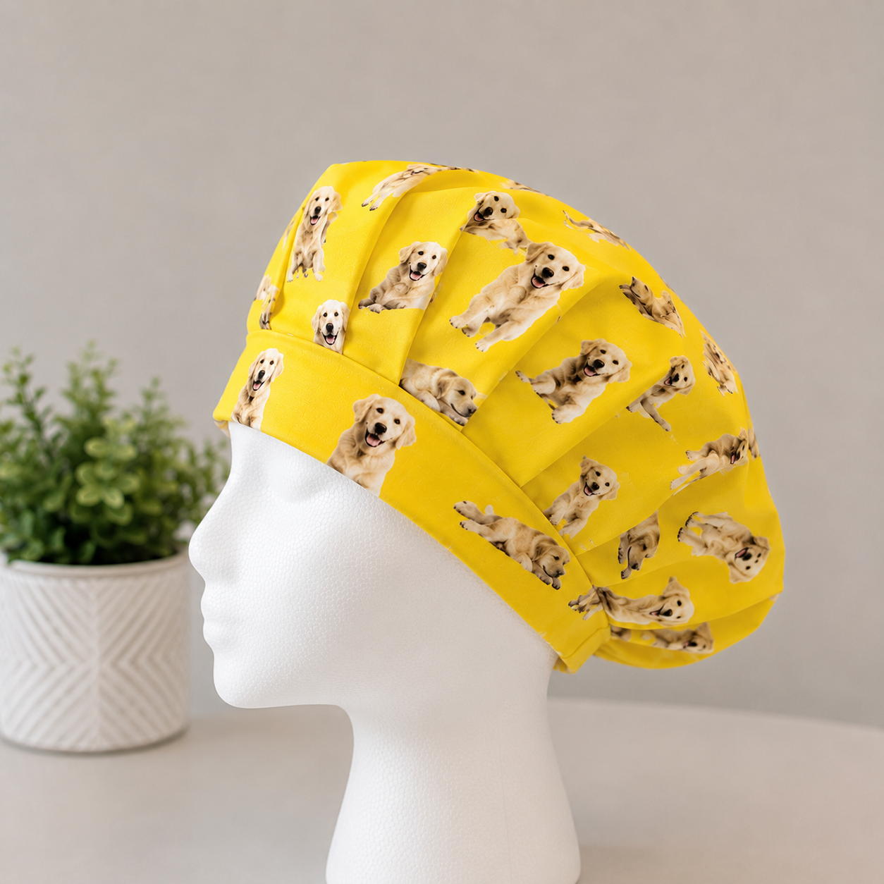 Custom Photo Scrub Cap Bouffant Personalized Surgical Hat with Pet Photos Dog Photo Scrub Cap Custom Nurse Scrub Cap Handmade OR World Surgical Hats