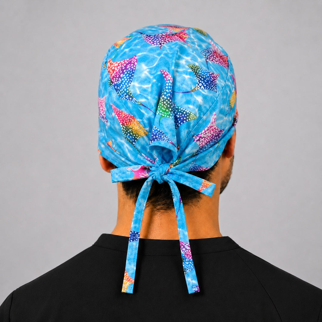 Back view of men&