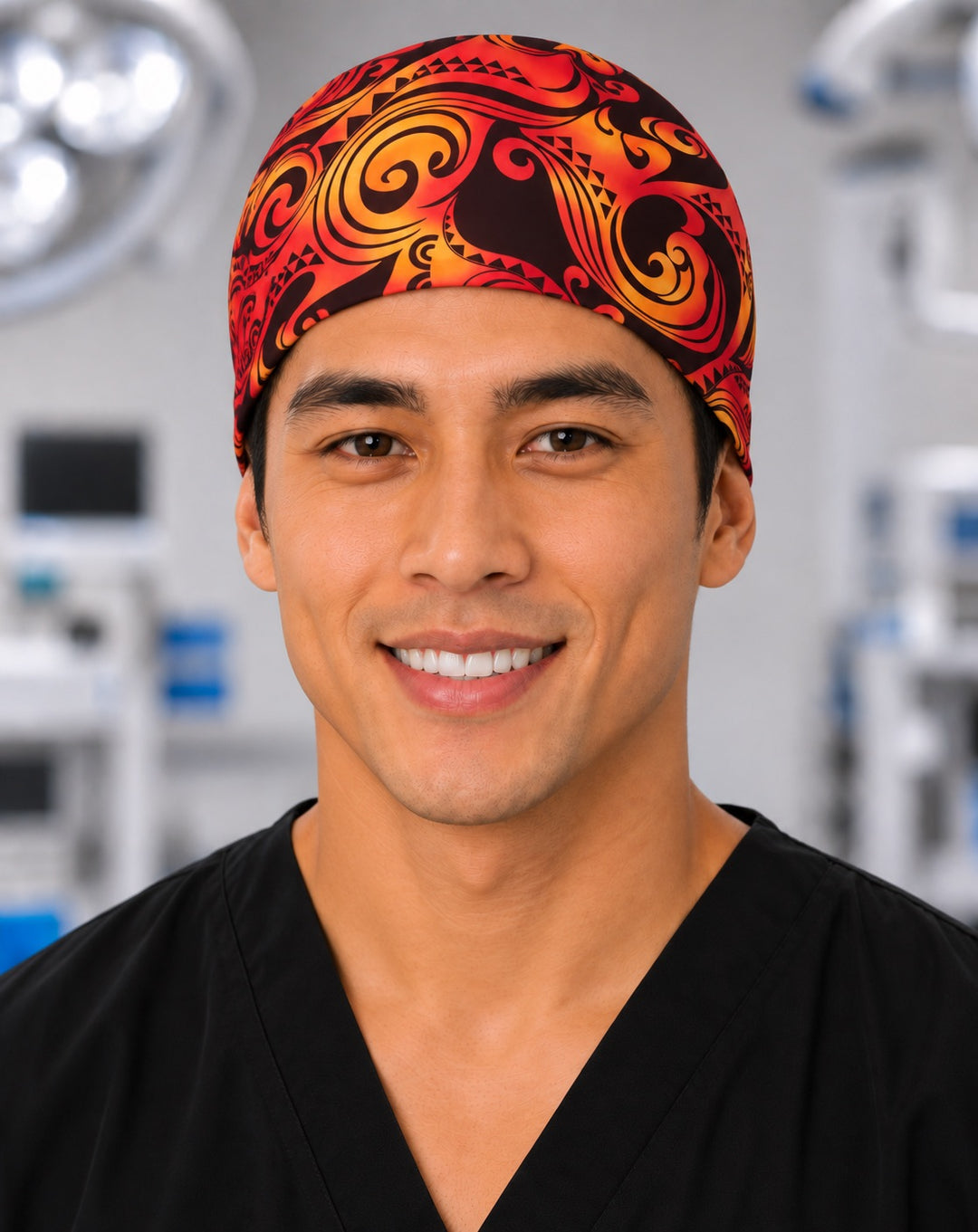 Close-up front view of a men&