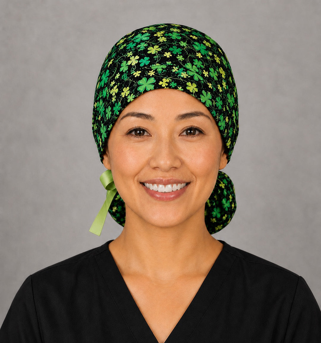 Woman wearing St. Patrick&
