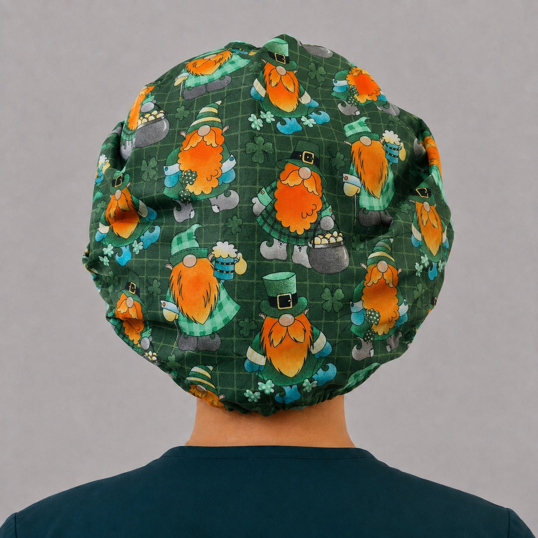 Woman wearing a St. Patrick&