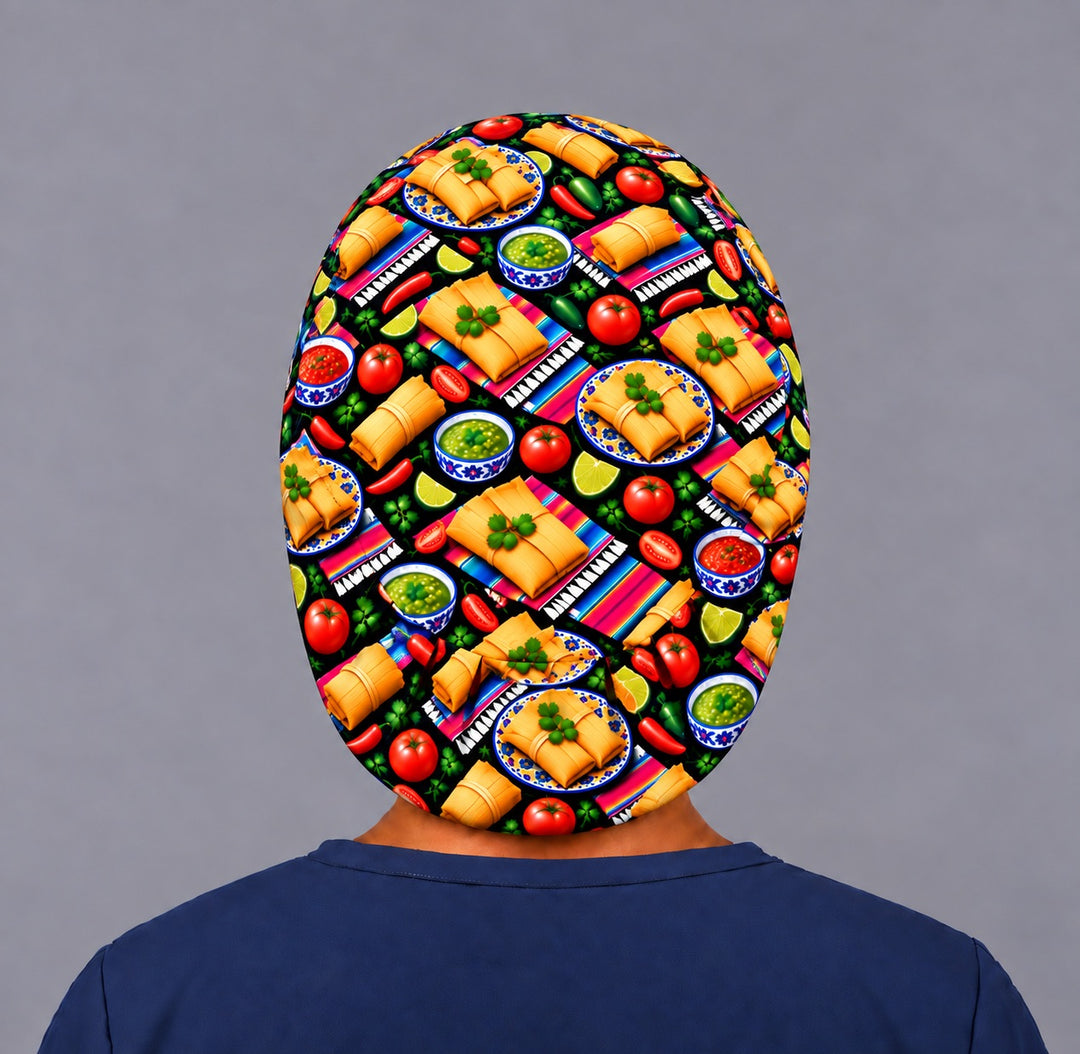 Back view of the tamale euro cap, showing the smooth oval crown panel that covers the full back of the head down to the nape