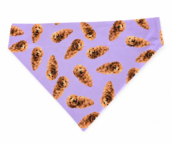 XXL custom pet photo ponytail scrub cap with complimentary matching dog bandana personalized surgical hat gift for nurses OR World