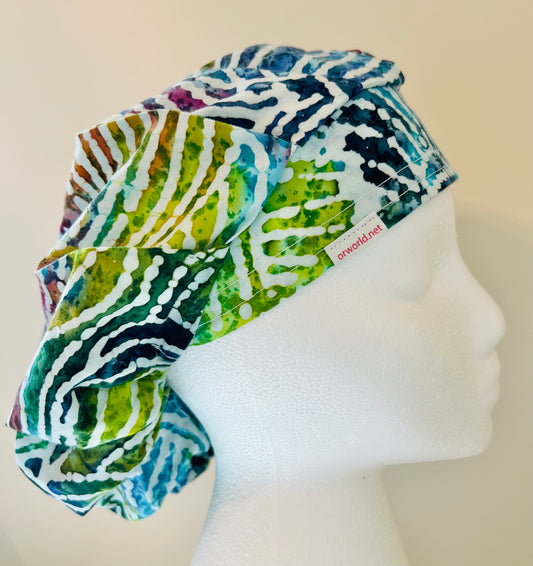 Bouffant-Colorful Zebra