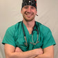 Scrub Cap-Men-Simple-Black-Stethoscope-Saving The Day OR World LLC Surgical Caps-Hats-Scrub Caps-Bouffants-Fun patterns for OR Nurses-Surgical Nurses-Scrub Techs-Surgical Technologists-Technicians-Dentistry-Food Production-Cancer Patients and other medical professionals!   Scrub Cap-Offers a unique, gender neutral design that wraps around head with the ability to tie string in multiple variations. This top-rated, 100% cotton pattern was customized for your protection, comfort and style!